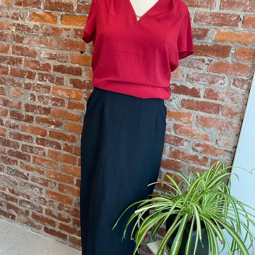 Vintage Gap wool and viscose wrap skirt